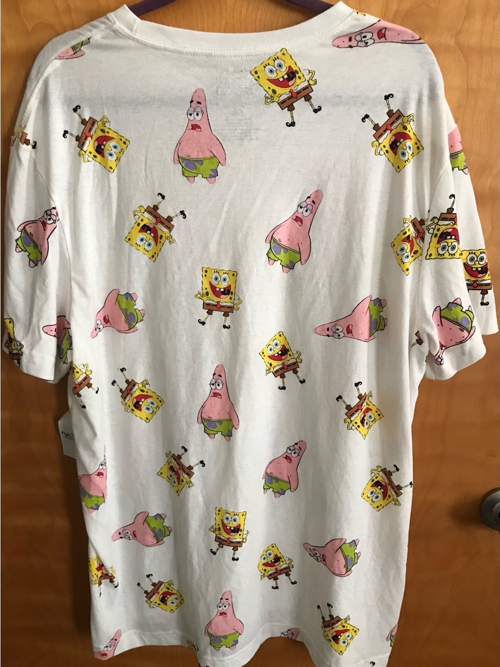 Nickelodeon SpongeBob & Patrick Graphic Tee - White with Yellow & Pink
